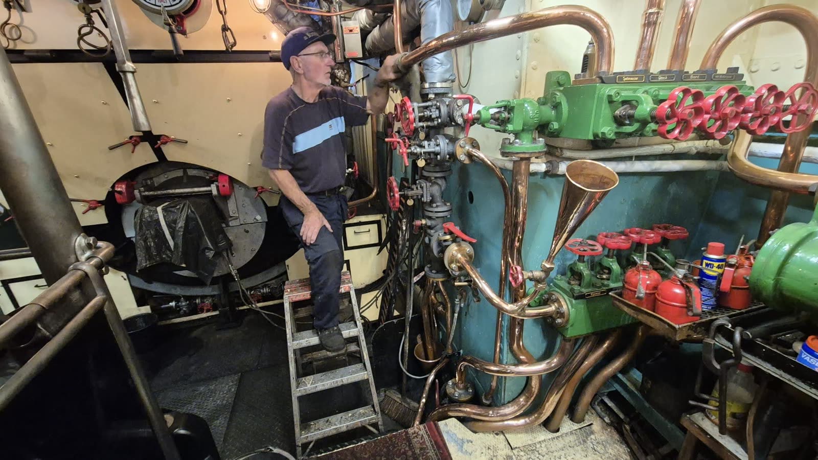 Onderhoud aan boord van de Noordzee